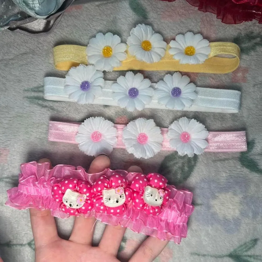 Vintage Y2K Baby Headbands Lot of 14 Coquette Formal Preppy Kidcore 2000s Retro